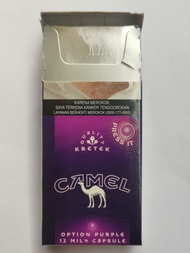 Rokok Camel Mild Purple 12 Batang Ungu Capsule Option Press 1 bungkus