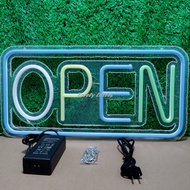ป้ายไฟนีออน OPEN ไฟประดับตกแต่ง ไฟและของตกแต่ง ป้ายไฟตกแต่งหน้าร้าน