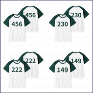 HT Squid Game Season 2 number 230 456 222 149 summer T-shirt Anime Short Sleeve Top HT