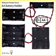 AA Battery Holder 1 / 2 / 3 / 4 Slots Battery AA Holder with Wire Lead