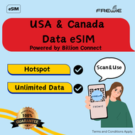USA & Canada eSIM Data Roaming | QR Code via Email - By Billion Connect