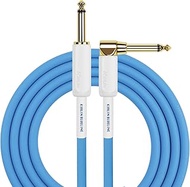 KIRLIN Cable BLI-202WFGL-20/BE 20-Feet Straight to Right Angle 1/4-Inch Plug Blueline Instrument Cab