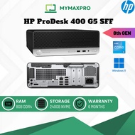 PC i5 HP ProDesk 400 G5 SFF Intel Core i5 (8th Gen) / 8GB RAM / 240GB SSD / Win 11 Pro (Refurbished 