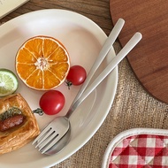 Sanding Brushed 304 Stainless Steel Spoon Household Bibimbap Spoon Main Table Spoon Eating Spoon Sou