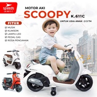 Mainan Anak Motor Aki Scoopy PMB Original Motor-motoran Anak Simple