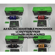 ORIGINAL AJI RACING ADJUSTABLE MONOSHOCK 200MM / 205MM LC135 Y15ZR Y16ZR AJI ORI ADJ MONO ABSORBER M