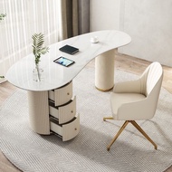 Light Luxury Rock Board Desk Writing Desk Modern Design Boss Desk Computer Desk Medical Beauty Consu