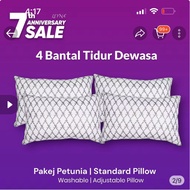 7th Leyna anniversary 4 adult sleeping pillows