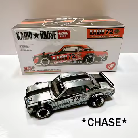 Kaido House 195 *CHASE* 1:64 Nissan Skyline 2000 GT-R KPGC10 Kaido Racing V1 Openable Hood Diecast C