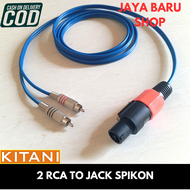 kabel speaker jack spikon to dual rca male