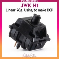 JWK H1 linear switch HHHH H1 Black mechanical keyboard switch to create BCP Black Cherry Pie switch 