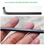 9mm JAPANESE flat head black hexagon No.008-9 EIGHT