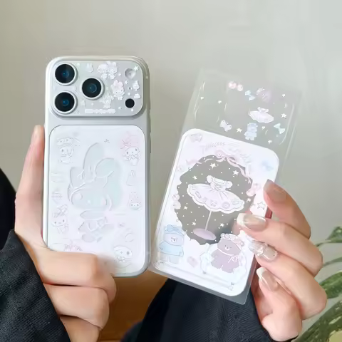 1PCS Cartoon Sanrio Hello Kitty Melody Frosted Back Protective Film For iphone 17 Pro Max 17 Pro Ful