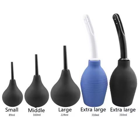 160ml/220ml/310ml Enema Rectal Shower Cleaning System Medical Materials Silicone Ball For Anal Anus 
