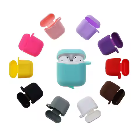 For Airpods 1/2 Soft Silicone Earphone Cover Air Pods Case Earpods Accessories Headset Protective Sl