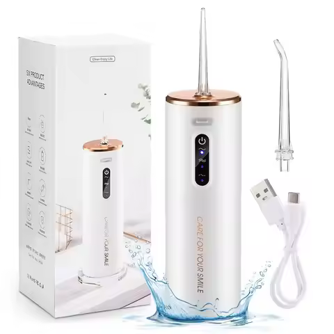 Portable Waterproof Teeth Cleaner USB Rechargeable Electric Dental Water Flosser Oral Irrigator Elec