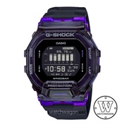 Casio G-Shock GBD-200SM-1A6 G-SQUAD SMART WATCH Translucent Bezel Black Purple Bluetooth Mobile link GBD-200