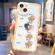 Transparent Silicone Phone Case for iPhone 15 13/14 pro Max 12 Mini Couple 11 Creative 17 New Model 