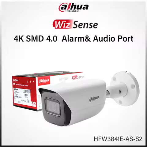 Dahua Wizsens 8MP Starlight Camera SMD 4.0 With Alarm Audio Port Quick Pick Smart Search 4K Perimete