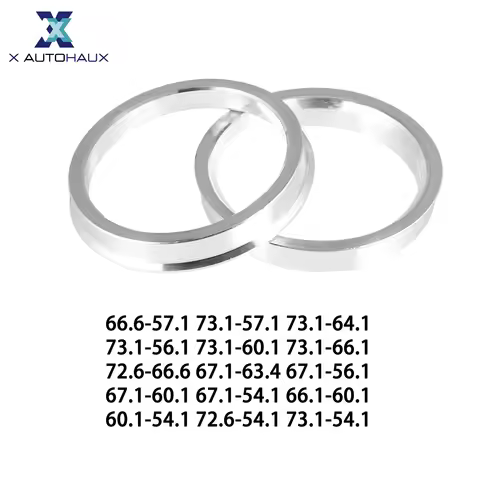 X Autohaux 2pcs OD 60.1 73.1 72.6mm to ID 57.1 56.1 64.1mm Aluminium Alloy Car Hub Centric Rings Whe