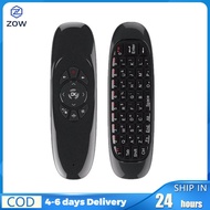 ZOW C120 Fly Air Mouse Wireless Keyboard 2.4G Smart Remote Control G64 Rechargeable Smart Keyboard Mouse For Android Tv Box