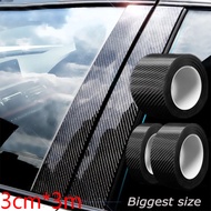 Carbon Fiber Car Sticker DIY Paste Protector Strip / Auto Door Sill Side Mirror Anti Scratch Tape Waterproof Protection Film