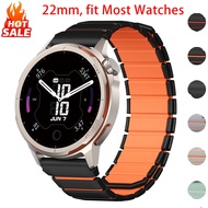 22mm Magnetic Silicone Strap Compatible for Huawei Watch GT6/GT5/GT4 46mm for Ultimate 2/Runner 2 fo