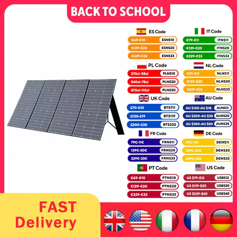 ALLPOWERS Foldable Solar Panel 400W / 200W / 140W / 100W / 60W Solar Charger with Solar Output for P