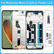 For Motorola Moto G15 G15 Power LCD Display Touch Screen Digitizer Assembly For Moto G15 Power LCD W