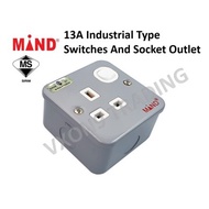 MIND METAL CLAD 13A SOCKET OUTLET & 2X13A SOCKET OUTLET[SIRIM APPROVED]
