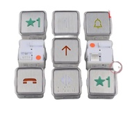 Elevator Parts5pcs elevator push button Square stainless steel universal button MT42 MTD270 lift par