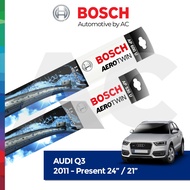 BOSCH AEROTWIN PLUS FLATBLADES WIPER SET FOR AUDI Q3 2011-PRESENT (24"/21")