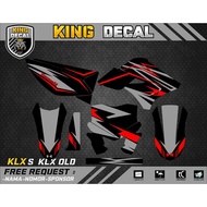 Decal KLX DECAL KLX OLD S STRIPING KLX S STICKER KLX S DECAL DEXAL CUSTOME 7