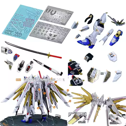 for HG 1/144 Mighty Strike Freedom AW9 S63 S63G MADWORKS Metal Detail Etched Sheet Water Decal High 