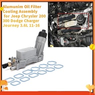 Alumunim 68310865AB Oil Filter Cooling Assembly Aluminum 68365931AD for   200 300  3.6L Charger Jour