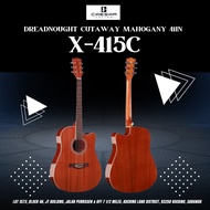 CAESAR ACOUSTIC GUITAR DREADNOUGHT X-415C CUTAWAY MAHOGANY 41IN (CAESAR/ ACOUSTIC GUITAR/ ZOSO MUSIC