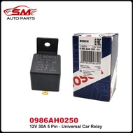 Universal Automotive Car Relay 12V 30A 5 Pin Bosch Relay 0986AH0250