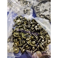 Hex Flange Screw Cap+Washer ORIGINAL M6 Universal CAR [ArmyGreen]