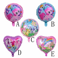 1PCS 18inch My Little Pony Unicorn Round Foil Balloon Birthday Party Decoration