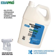 EbaPro Multi Sanitizer non Alcohol Liquid type. Multi Purpose Sanitizer and Cleanser . Can use with Nano Spray Gun 5L