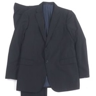 成色極佳的 ARMANI ARMANI COLLEZIONI 100% 羊毛 M 款全印花單排扣西裝，海軍藍，48 碼，正品，男士