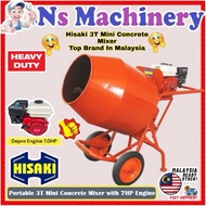 Hisaki Concrete Mini Mixer YMM350 c/w Depro Engine/3T Concrete Mixer/Hisaki Mini Mixer