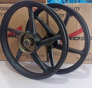 VELG MOTOR HONDA (SUPRA FIT NEW )(REVO LAMA )MEREK ROSSI MODEL STANDAR WARNA HITAM SEPASANG