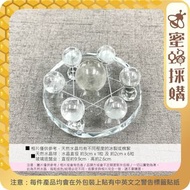白水晶大衛之星|七星陣 1套包括1大6小水晶球及1個底座(香港代理 2769)