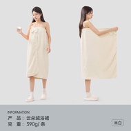 ผ้าเช็ดตัวผู้หญิง Jie Liya ทรงพีแอล พิมพ์ลายไม้ เสื้อคลุมอาบน้ำ ผ้าเช็ดตัวผ้าฝ้ายโพลีเอสเตอร์ ผ้าขนห