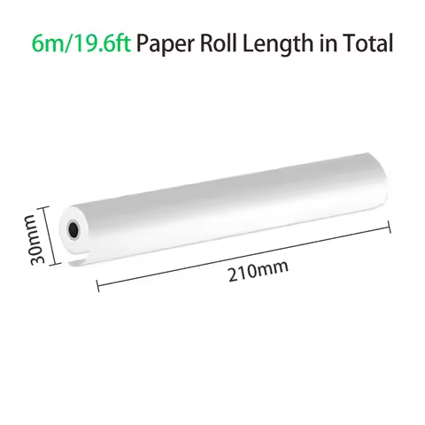 10/5/1Rolls A4 Thermal Paper for Portable Thermal Printer BPF Free Material Safe High Quality Printi