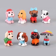 8pcs Dog Cake Topper, Puppy Cake Topper Cupcake Topper, Mini Dog Puppy Figurines Toy, Dog Cake Decor