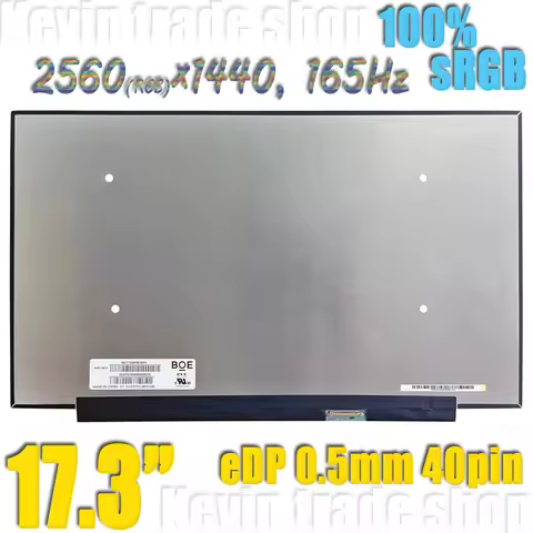 NE173QHM-NY5 Replacement panel For HP OMEN 17-CK 17-CK2095CL Laptop LCD screen 17.3-inch 2560(RGB)×1