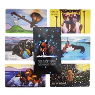 [Ready Stock] 12x7cm Knight Dachshund Tarot English Board Game Card Game The Low Rider Dachshund Tar
