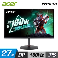 【Acer 宏碁】Nitro XV271U M3 27型 180Hz 電競螢幕